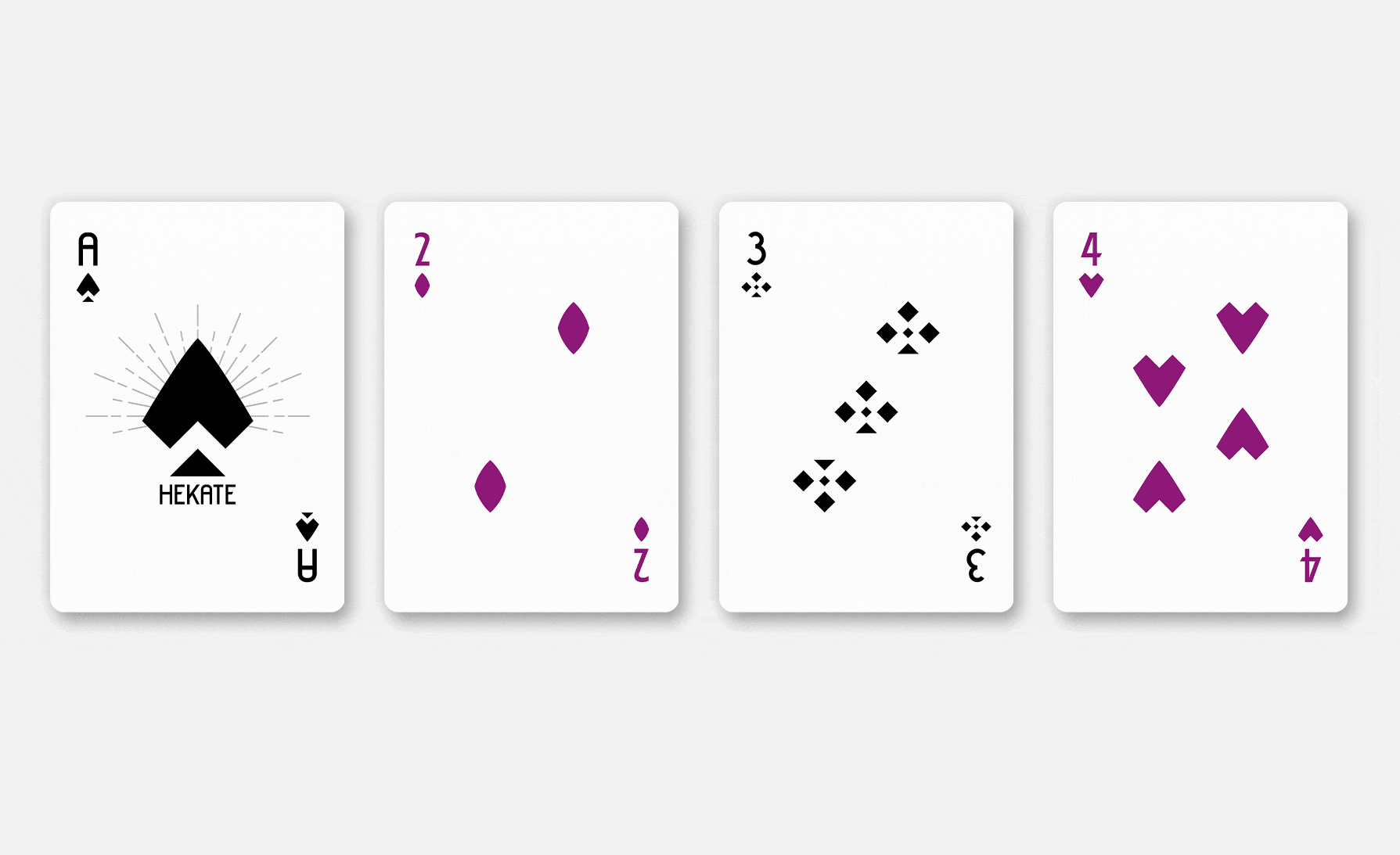 Todas las cartas de todos los palos del proyecto Hekate