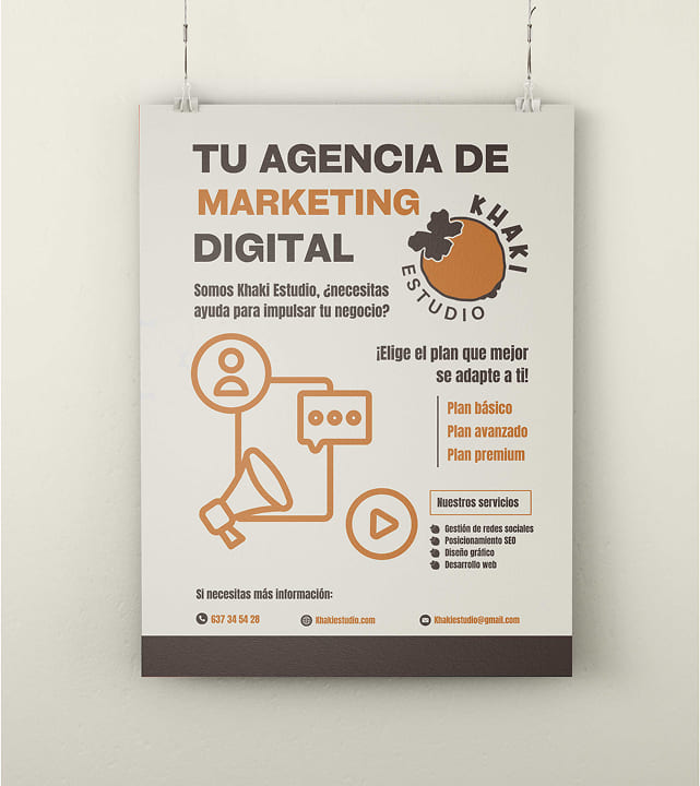 Carteleria de evento de Khaki Estudio