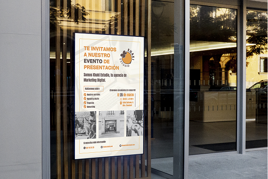 Carteleria de evento de Khaki Estudio