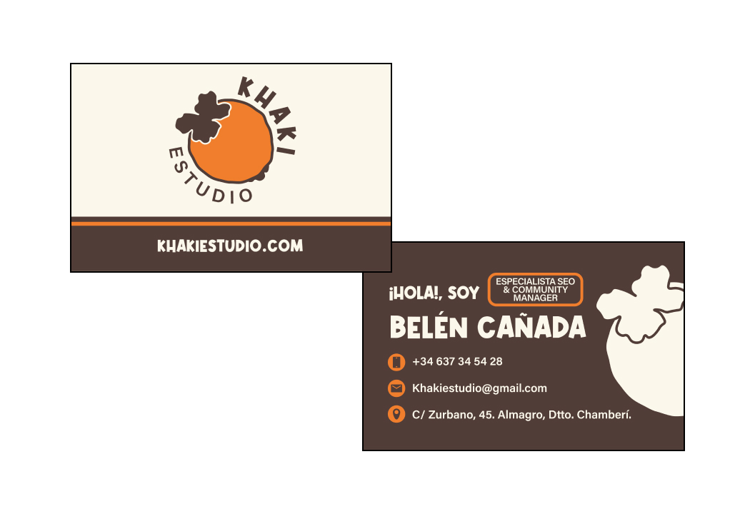 Tarjetas de empresa de Khaki Estudio