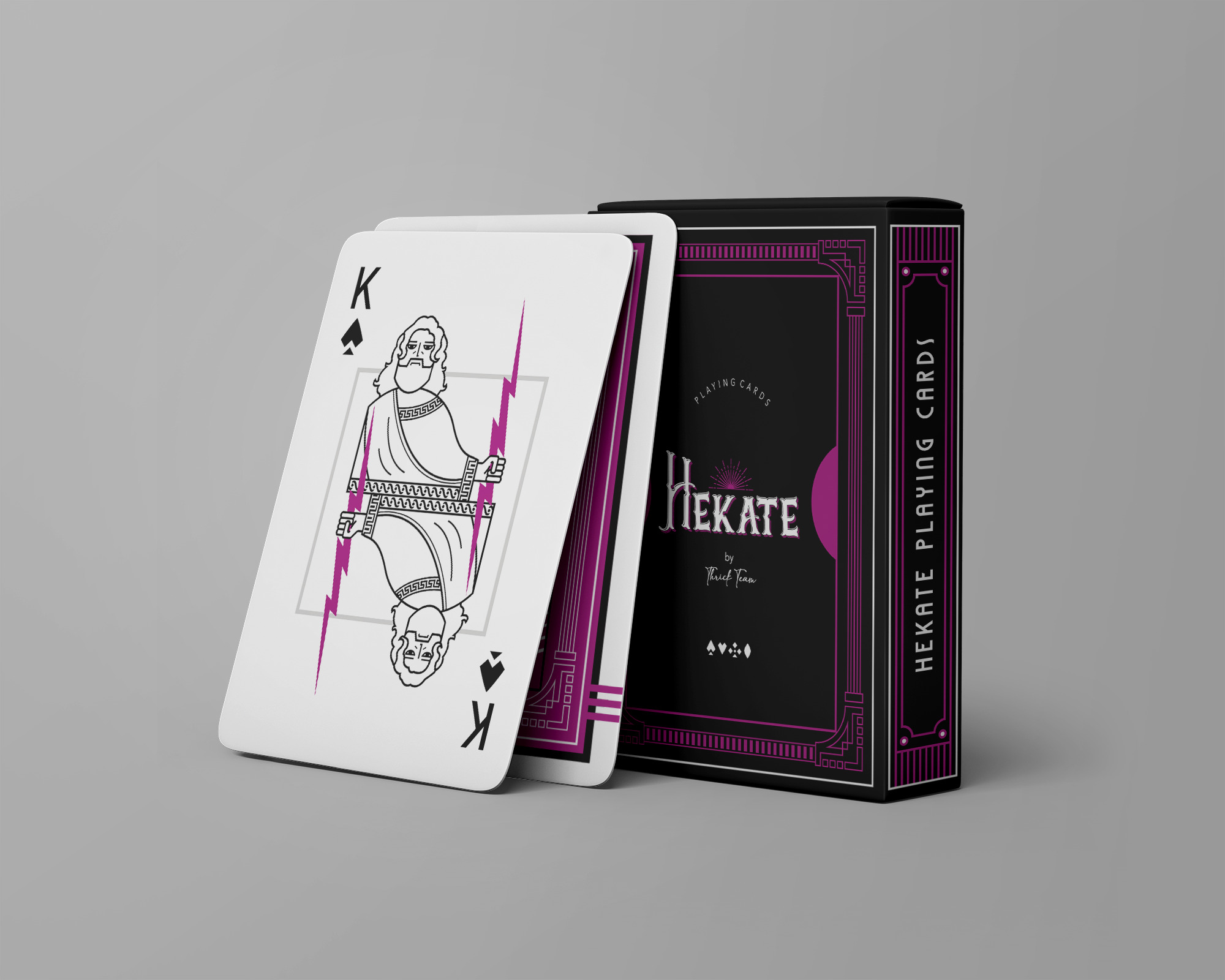 Carta de Zeus y caja del proyecto Hekate